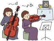 豊中・大阪府・豊中で家族葬の一般葬儀・豊中で家族葬の1日葬葬儀・葬儀・家族葬にはお坊さんの読経は別依頼・音楽を奏でる音楽葬